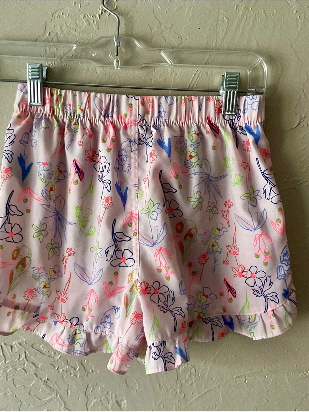 GAP Pink Floral Ruffle Sleep Shorts